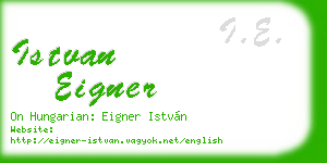 istvan eigner business card